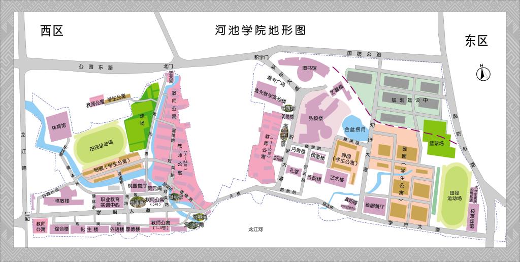 校园地图-河池学院网站